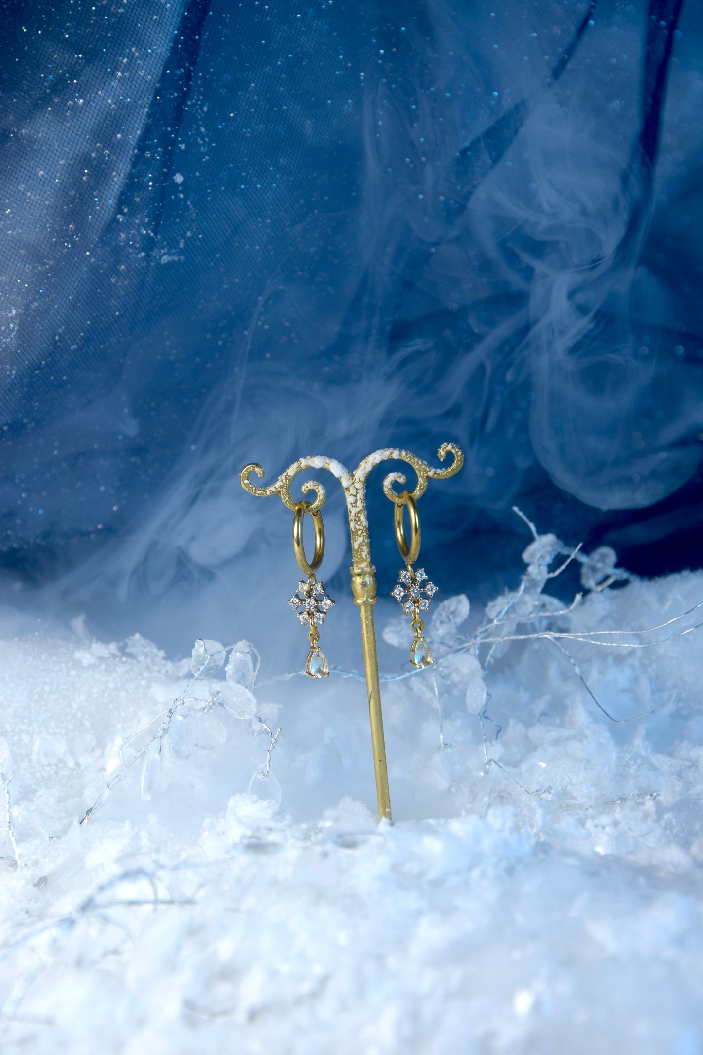 Boucles d’oreilles Fleur de Givre