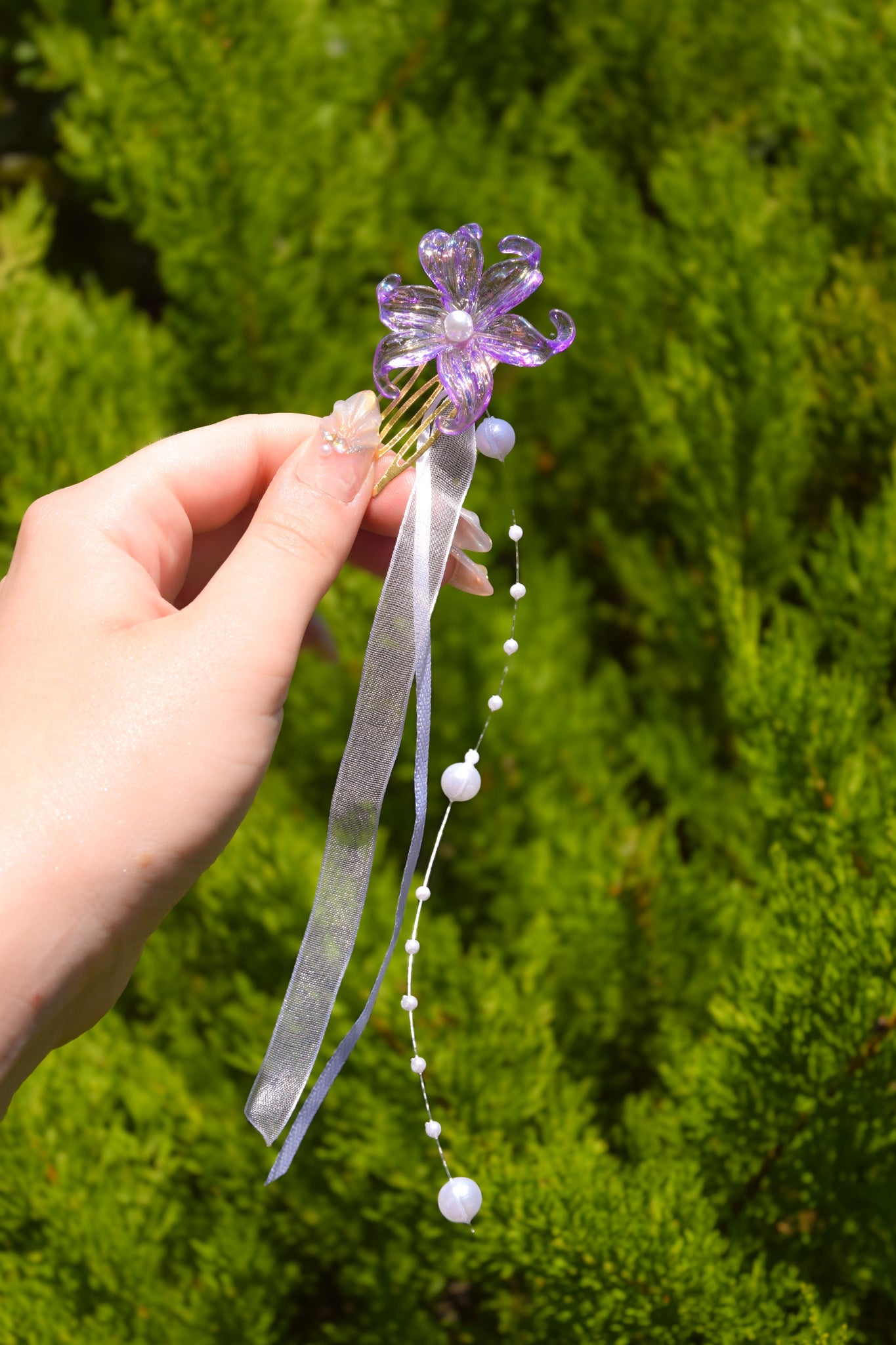 Pétales d’aurore (Bijoux de cheveux)