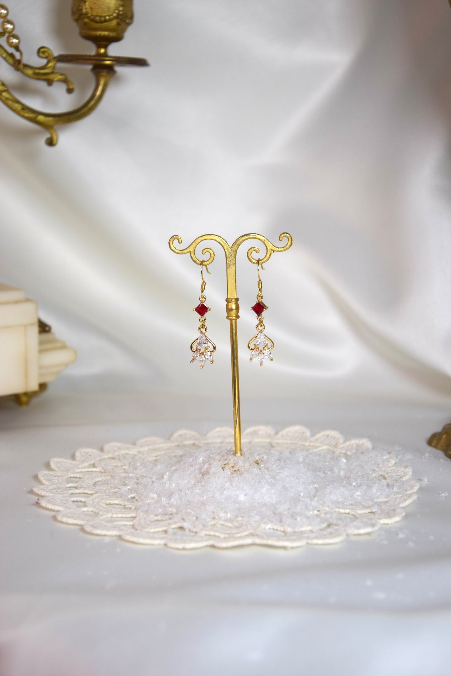 Boucles d’oreilles Blanche Neige