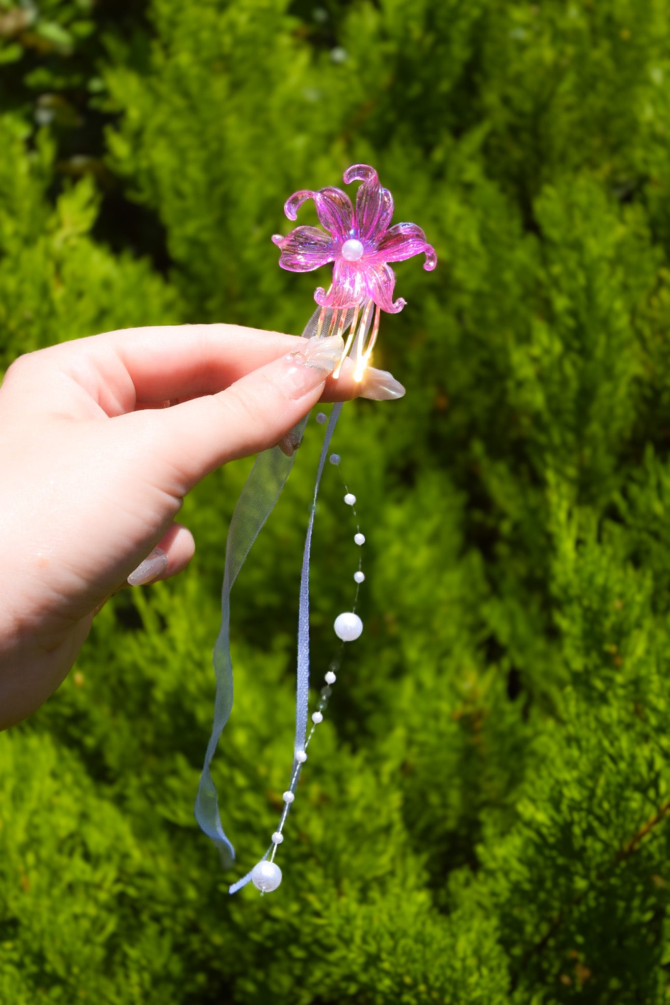 Pétales d’aurore (Bijoux de cheveux)
