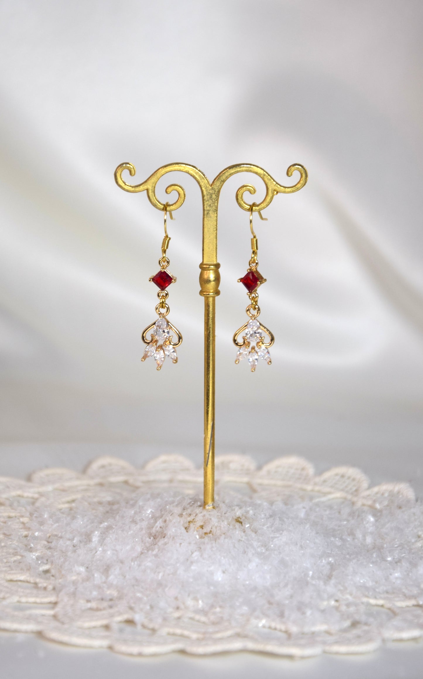 Boucles d’oreilles Blanche Neige