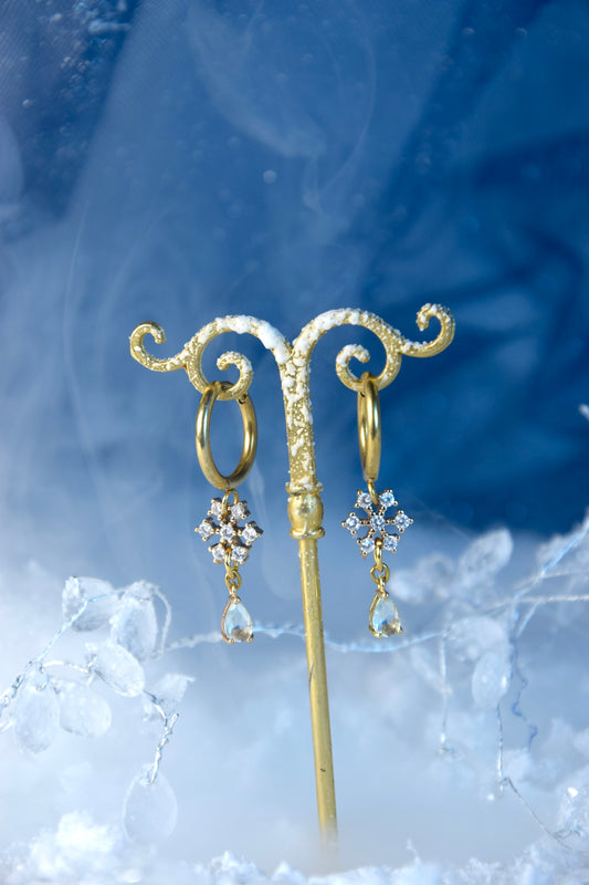 Boucles d’oreilles Fleur de Givre
